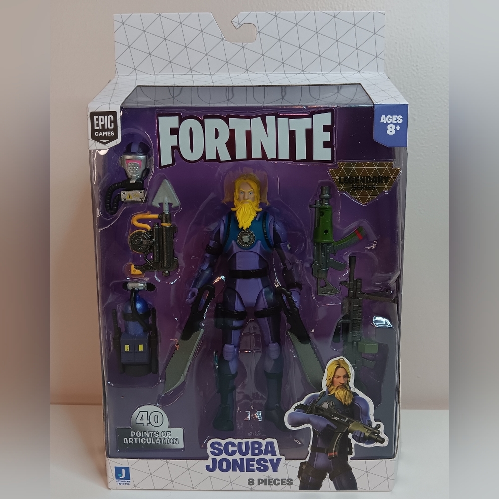 Fortnite Scuba Jonesy, Epic Games, 40 Points of Articulation